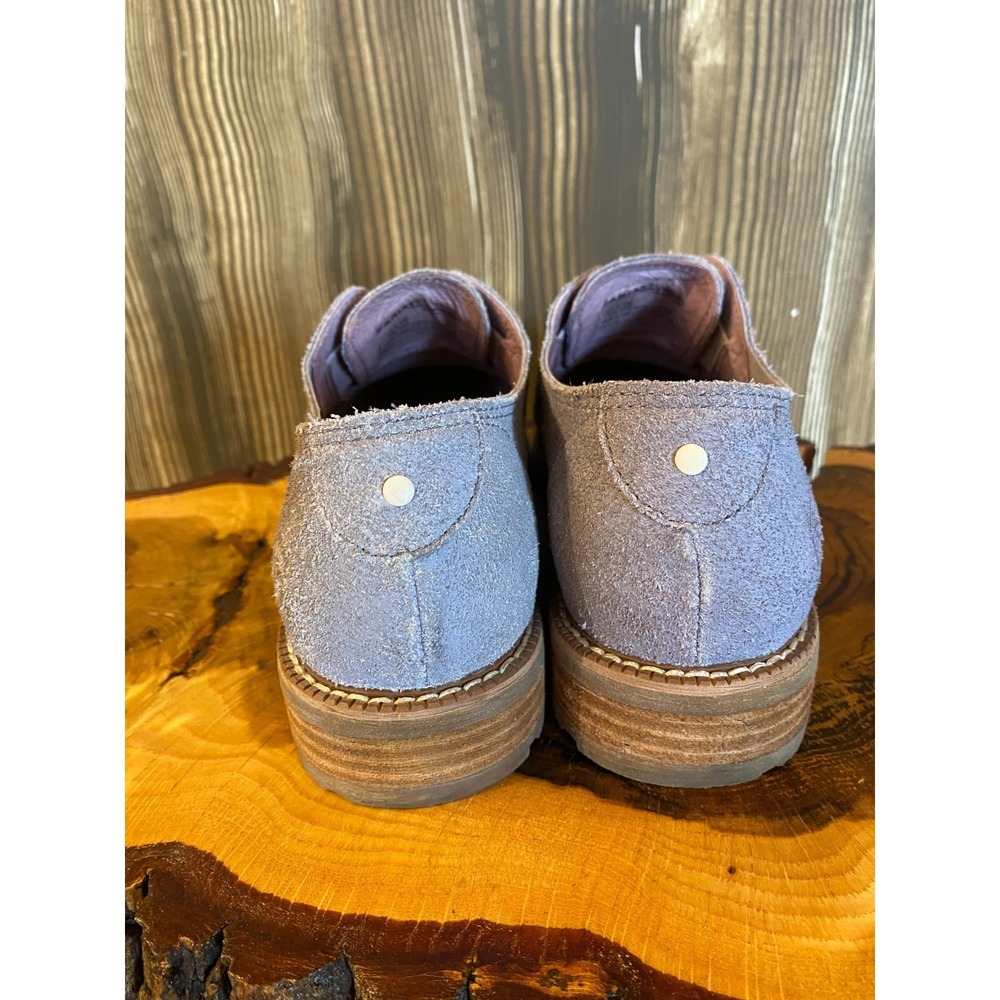 Ariat Vale Oxfords Purple Suede Laceless Slip On Shoes Sz 6.5B Fairy Boho Fairy - Picture 2 of 10